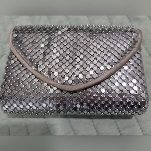 Elegant Silver Clutch Bag
